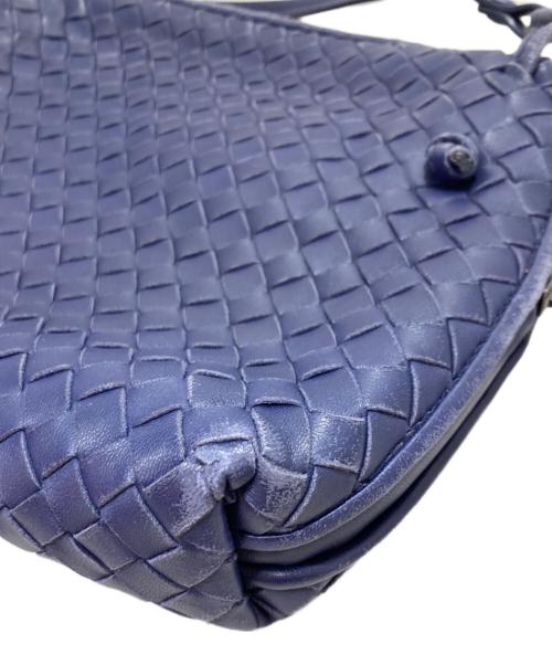 BOTTEGA VENETA（ボッテガベネタ）BOTTEGA VENETA (ボッテガベネタ) イントレチャート ショルダーバッグ ブルーの古着・服飾アイテム