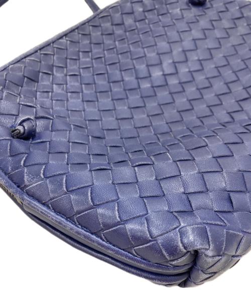 BOTTEGA VENETA（ボッテガベネタ）BOTTEGA VENETA (ボッテガベネタ) イントレチャート ショルダーバッグ ブルーの古着・服飾アイテム