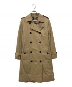 中古・古着通販】BURBERRY (バーバリー) ロングダッフルコート カーキ