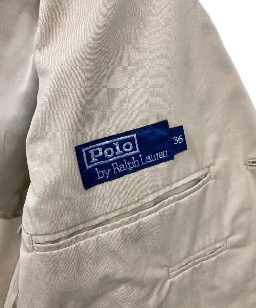 POLO RALPH LAUREN（ポロ・ラルフローレン）POLO RALPH LAUREN (ポロ・ラルフローレン) テーラードジャケット ベージュ サイズ:36の古着・服飾アイテム