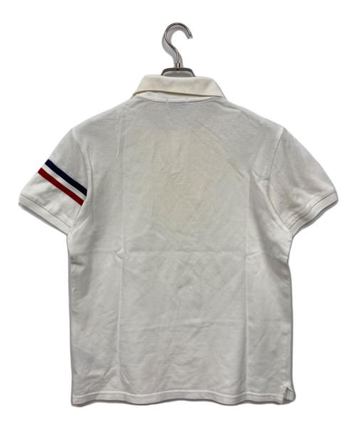MONCLER（モンクレール）MONCLER (モンクレール) ポロシャツ ホワイト サイズ:Mの古着・服飾アイテム