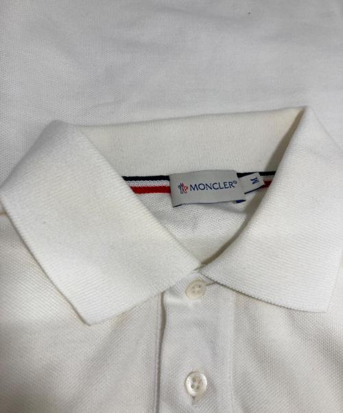 MONCLER（モンクレール）MONCLER (モンクレール) ポロシャツ ホワイト サイズ:Mの古着・服飾アイテム