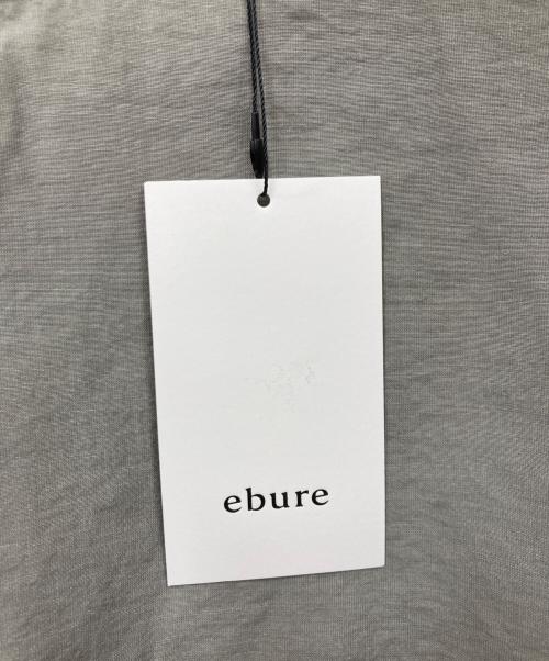 ebure（エブール）EBURE (エブール) ブレンドヤーンキュプラシルク パフスリーブブラウス グリーン サイズ:36 未使用品の古着・服飾アイテム