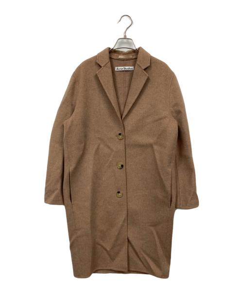 Acne studios（アクネ ストゥディオズ）ACNE STUDIOS (アクネ ストゥディオズ) SINGLE-BREASTED COAT ベージュ サイズ:32の古着・服飾アイテム