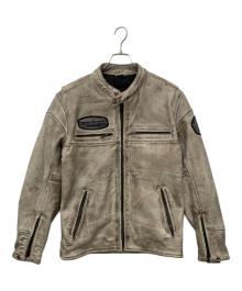 THE DEGNER CLASSIC（ザデグナー クラシック）の古着「レザージャケット」｜ベージュ