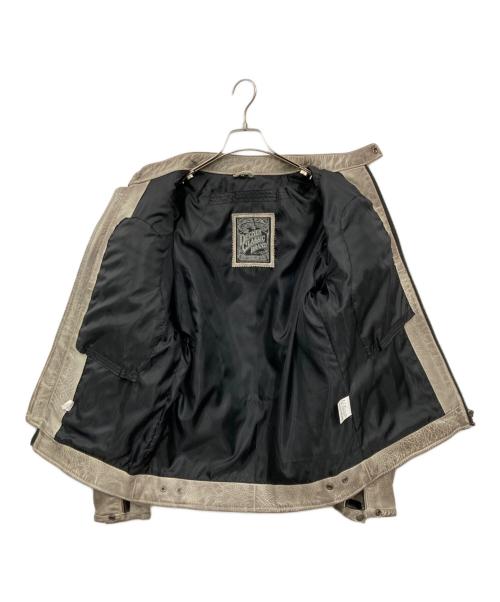 THE DEGNER CLASSIC（ザデグナー クラシック）THE DEGNER CLASSIC (ザデグナー クラシック) レザージャケット ベージュ サイズ:Mの古着・服飾アイテム