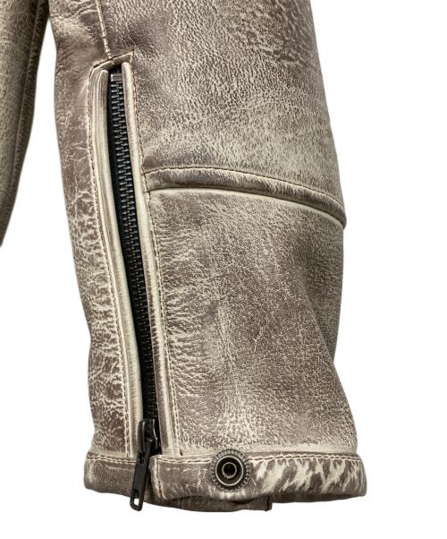 THE DEGNER CLASSIC（ザデグナー クラシック）THE DEGNER CLASSIC (ザデグナー クラシック) レザージャケット ベージュ サイズ:Mの古着・服飾アイテム