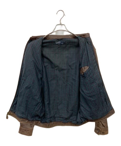 POLO RALPH LAUREN（ポロ・ラルフローレン）POLO RALPH LAUREN (ポロ・ラルフローレン) レザージャケット ブラウン サイズ:Mの古着・服飾アイテム