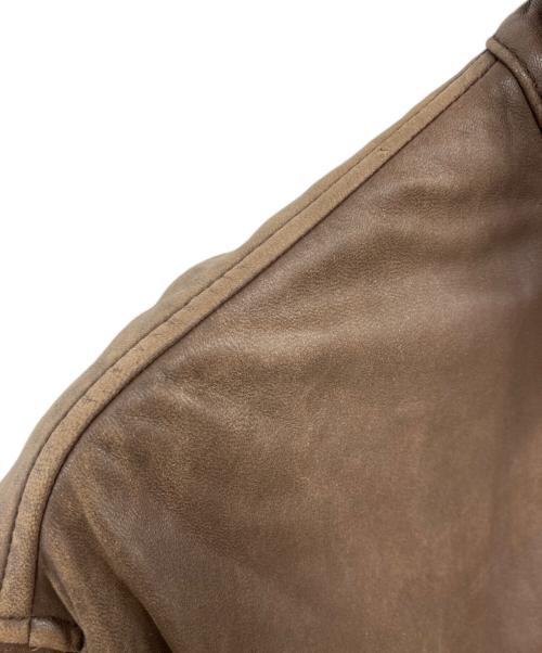 POLO RALPH LAUREN（ポロ・ラルフローレン）POLO RALPH LAUREN (ポロ・ラルフローレン) レザージャケット ブラウン サイズ:Mの古着・服飾アイテム