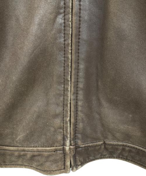 POLO RALPH LAUREN（ポロ・ラルフローレン）POLO RALPH LAUREN (ポロ・ラルフローレン) レザージャケット ブラウン サイズ:Mの古着・服飾アイテム