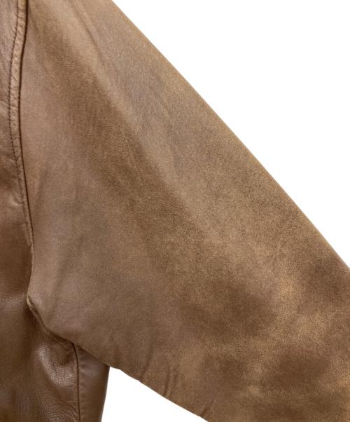 POLO RALPH LAUREN（ポロ・ラルフローレン）POLO RALPH LAUREN (ポロ・ラルフローレン) レザージャケット ブラウン サイズ:Mの古着・服飾アイテム