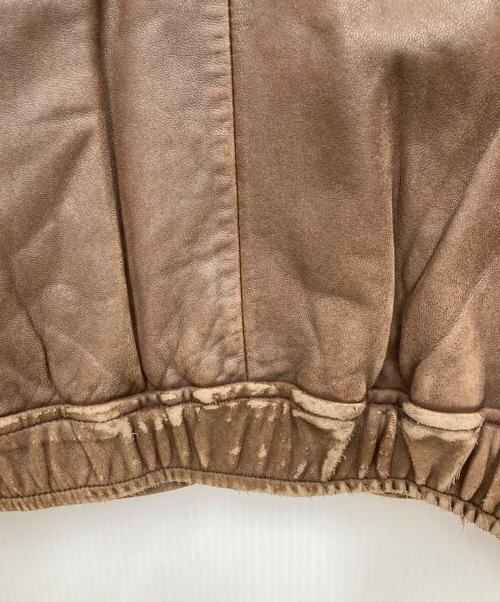 POLO RALPH LAUREN（ポロ・ラルフローレン）POLO RALPH LAUREN (ポロ・ラルフローレン) レザージャケット ブラウン サイズ:Mの古着・服飾アイテム