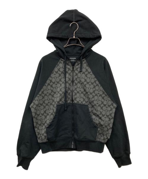 COACH（コーチ）COACH (コーチ) パーカー ブラック サイズ:Mの古着・服飾アイテム