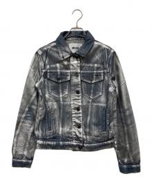 MSGM（エムエスジーエム）の古着「コーティングデニムジャケット」｜インディゴ