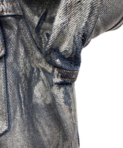 MSGM（エムエスジーエム）MSGM (エムエスジーエム) コーティングデニムジャケット インディゴ サイズ:40の古着・服飾アイテム