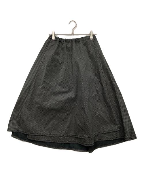 homspun（ホームスパン）homspun (ホームスパン) 水玉スカート ブラック サイズ:M 未使用品の古着・服飾アイテム