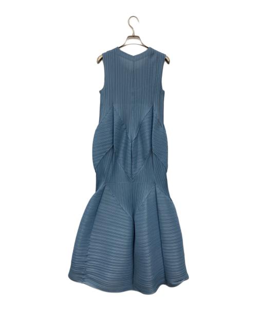 YOKANG（ヨーカン）YOKANG (ヨーカン) プリーツワンピース スカイブルー サイズ:表記なしの古着・服飾アイテム