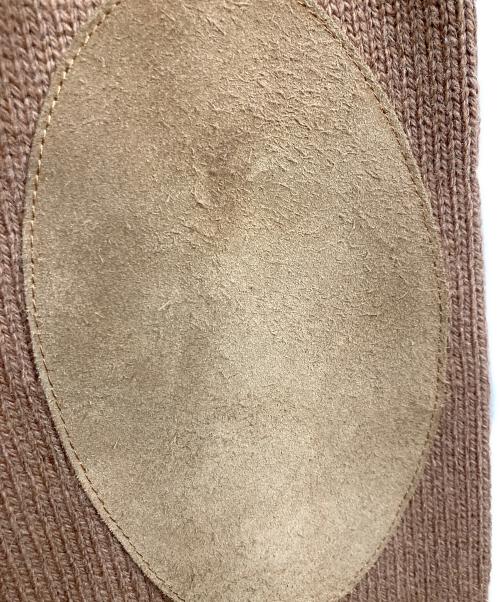 Maison Margiela（メゾンマルジェラ）Maison Margiela (メゾンマルジェラ) エルボーパッチ Vネックニット ベージュ サイズ:Lの古着・服飾アイテム