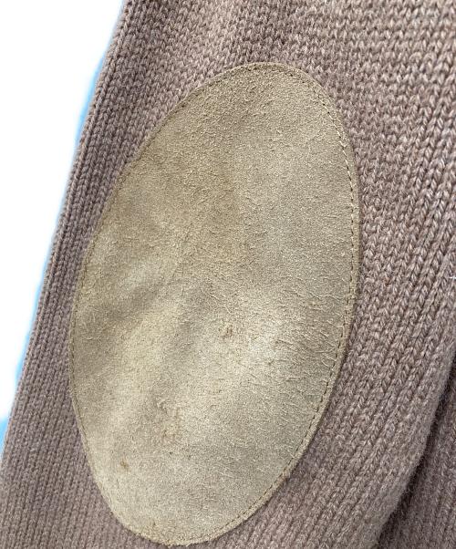 Maison Margiela（メゾンマルジェラ）Maison Margiela (メゾンマルジェラ) エルボーパッチ Vネックニット ベージュ サイズ:Lの古着・服飾アイテム