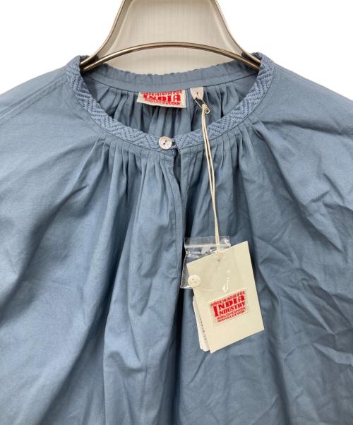 INDIA INDUSTRY（インディアインダストーリー）INDIA INDUSTRY (インディアインダストーリー) ブラウス ネイビー サイズ:1 未使用品の古着・服飾アイテム