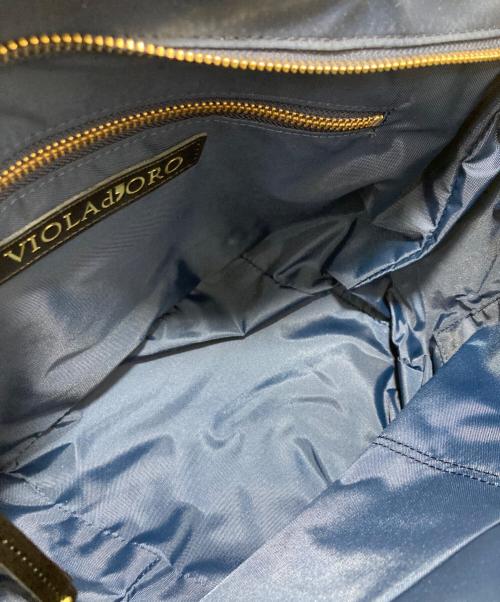 VIOLAd'ORO（ヴィオラドーロ）VIOLAd'ORO (ヴィオラドーロ) 2WAYナイロントート ネイビー 未使用品の古着・服飾アイテム