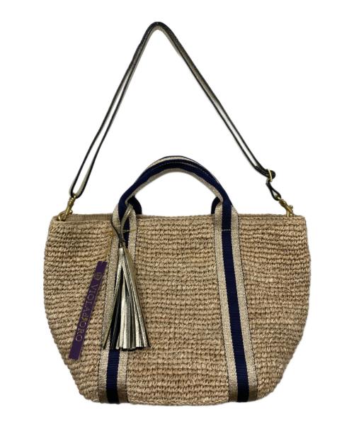 VIOLAd'ORO（ヴィオラドーロ）VIOLAd'ORO (ヴィオラドーロ) 2wayかごバッグ ベージュ 未使用品の古着・服飾アイテム