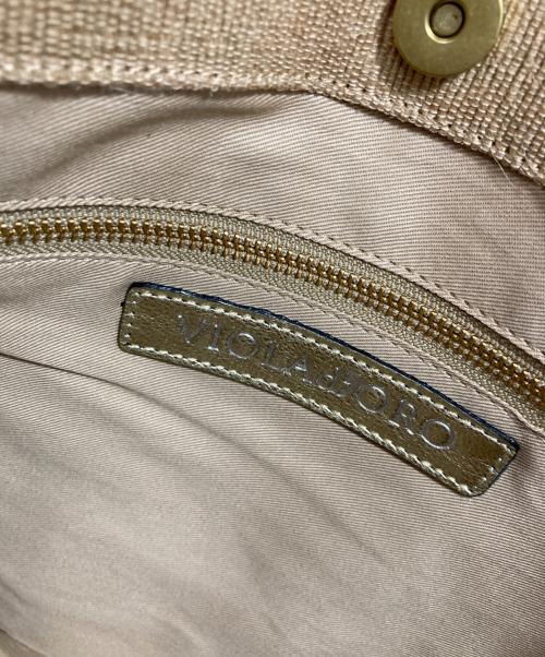 VIOLAd'ORO（ヴィオラドーロ）VIOLAd'ORO (ヴィオラドーロ) 2wayかごバッグ ベージュ 未使用品の古着・服飾アイテム