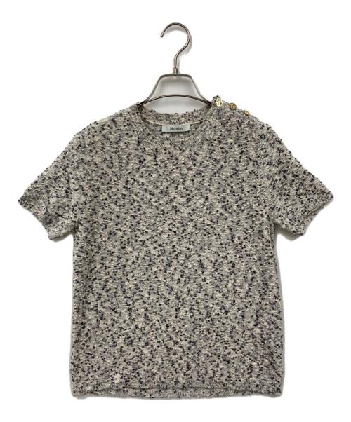 MaxMara（マックスマーラ）MaxMara (マックスマーラ) 半袖ニット グレー サイズ:Mの古着・服飾アイテム