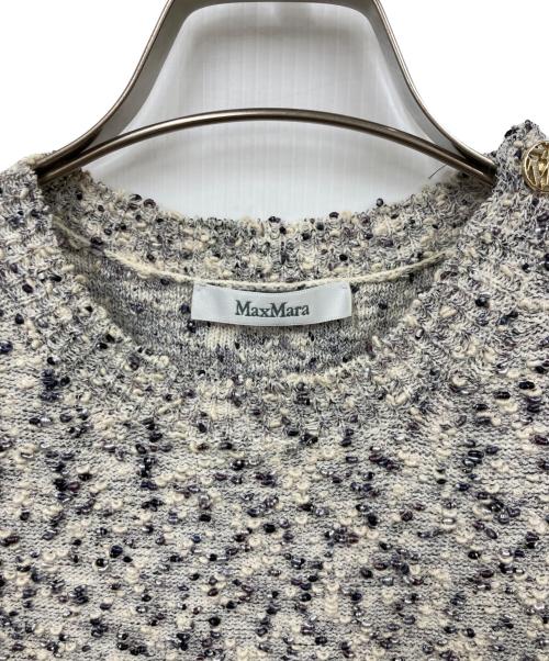 MaxMara（マックスマーラ）MaxMara (マックスマーラ) 半袖ニット グレー サイズ:Mの古着・服飾アイテム