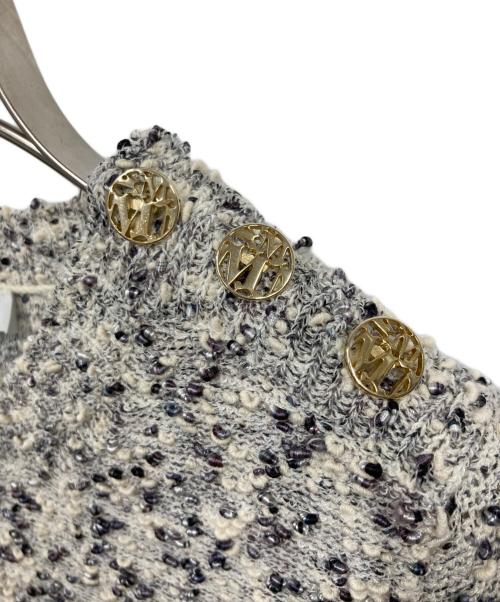 MaxMara（マックスマーラ）MaxMara (マックスマーラ) 半袖ニット グレー サイズ:Mの古着・服飾アイテム