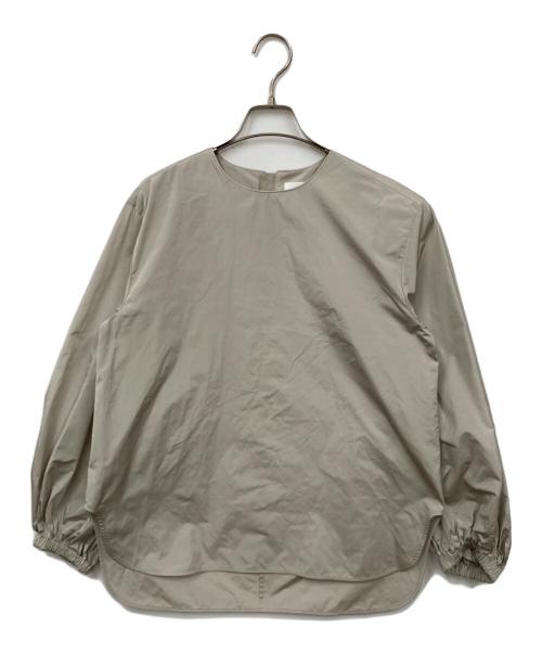 ebure（エブール）ebure (エブール) マイクロタフタブラウス ベージュ サイズ:38 未使用品の古着・服飾アイテム