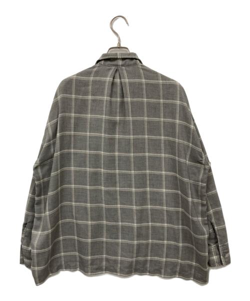 REMI RELIEF（レミレリーフ）REMI RELIEF (レミレリーフ) チェックシャツ グレー サイズ:Mの古着・服飾アイテム