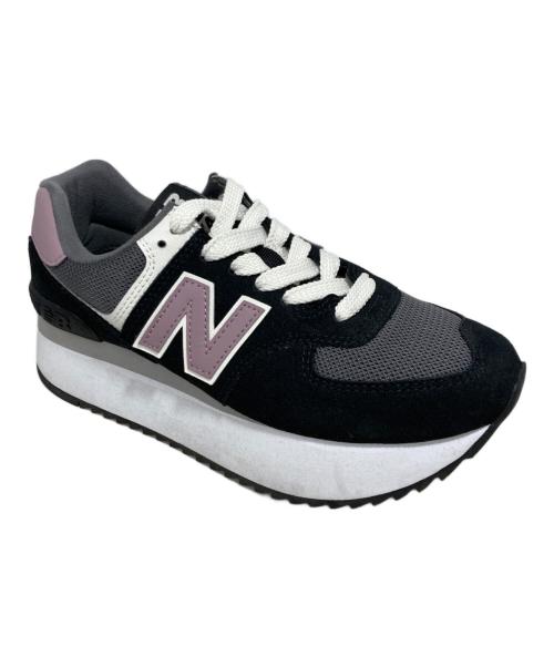 NEW BALANCE（ニューバランス）NEW BALANCE (ニューバランス) スニーカー ブラック×パープル サイズ:25の古着・服飾アイテム
