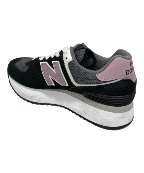NEW BALANCE（ニューバランス）NEW BALANCE (ニューバランス) スニーカー ブラック×パープル サイズ:25の古着・服飾アイテム