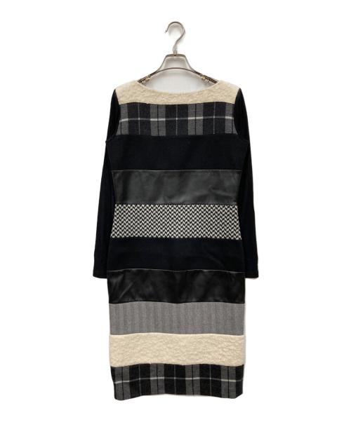 MaxMara（マックスマーラ）MaxMara (マックスマーラ) 異素材ワンピース ブラック サイズ:42の古着・服飾アイテム