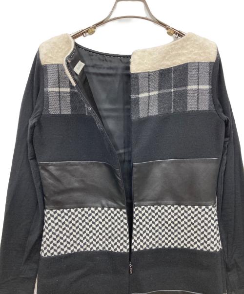MaxMara（マックスマーラ）MaxMara (マックスマーラ) 異素材ワンピース ブラック サイズ:42の古着・服飾アイテム