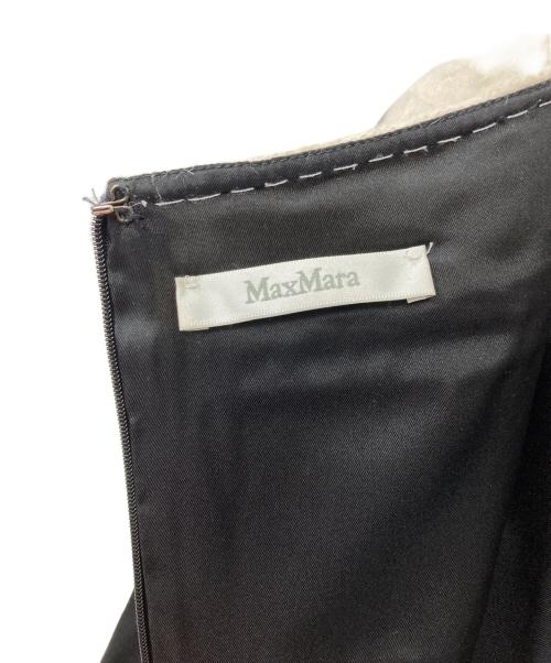 MaxMara（マックスマーラ）MaxMara (マックスマーラ) 異素材ワンピース ブラック サイズ:42の古着・服飾アイテム