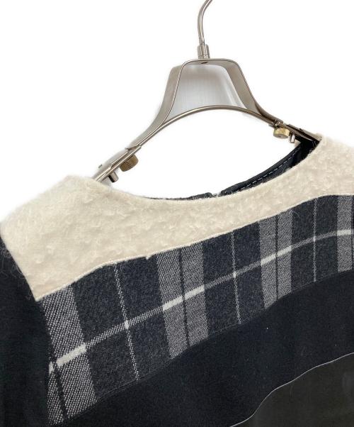 MaxMara（マックスマーラ）MaxMara (マックスマーラ) 異素材ワンピース ブラック サイズ:42の古着・服飾アイテム