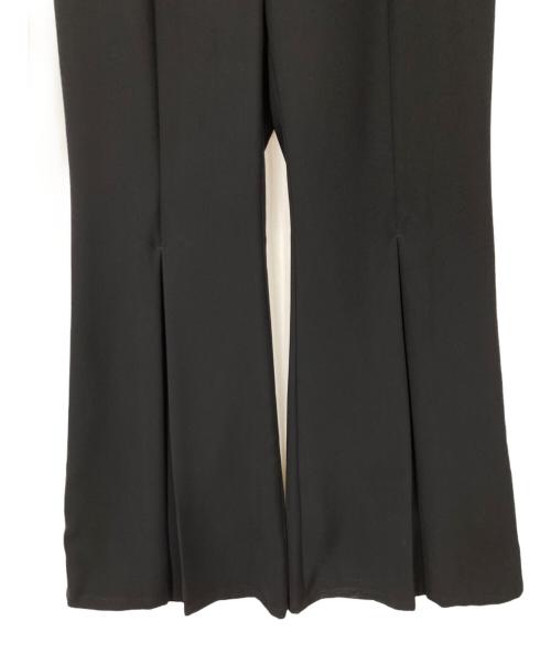 anuans（アニュアンス）anuans (アニュアンス) ダブルクロスボックスタックパンツ ブラック サイズ:Sの古着・服飾アイテム