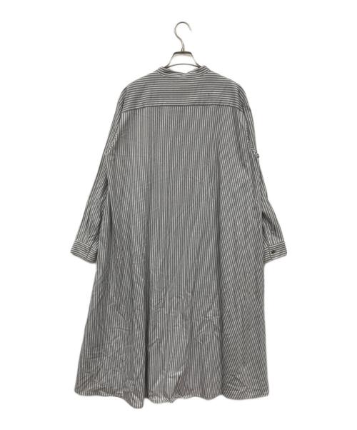 bebrain（ビブレイン）Bebrain (ビブレイン) 4WAYストライプワンピース グレー サイズ:Fの古着・服飾アイテム