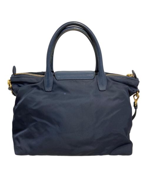 PRADA（プラダ）PRADA (プラダ) 2WAYバッグ ネイビーの古着・服飾アイテム