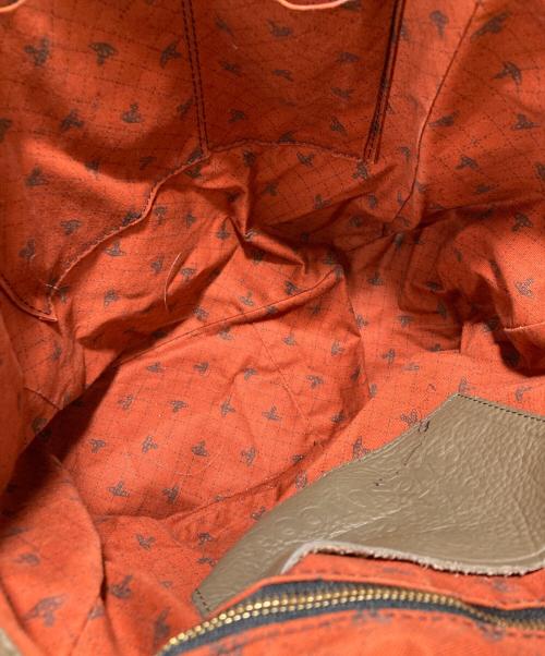 Vivienne Westwood（ヴィヴィアンウエストウッド）Vivienne Westwood (ヴィヴィアンウエストウッド) レザートートバッグ ブラウンの古着・服飾アイテム