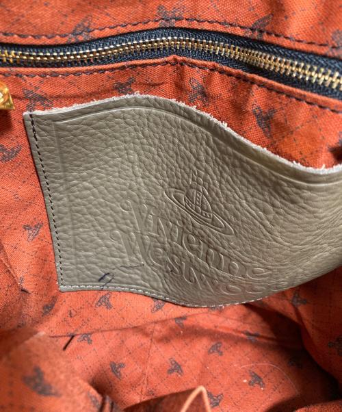 Vivienne Westwood（ヴィヴィアンウエストウッド）Vivienne Westwood (ヴィヴィアンウエストウッド) レザートートバッグ ブラウンの古着・服飾アイテム