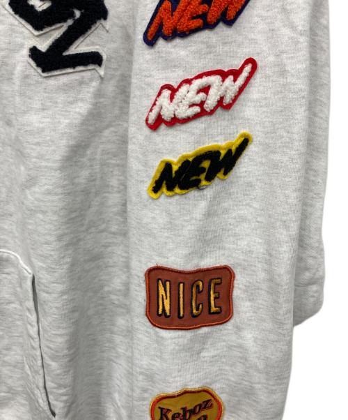 KEBOZ（ケボズ）KEBOZ (ケボズ) パーカー グレー サイズ:Lの古着・服飾アイテム
