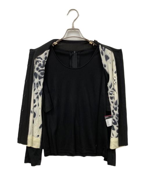 LEONARD（レオナール）LEONARD (レオナール) アンサンブルカーディガン ブラック サイズ:38の古着・服飾アイテム