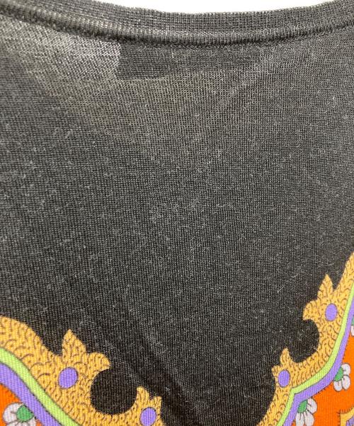 LEONARD（レオナール）LEONARD (レオナール) 総柄カーディガン ブラック サイズ:40の古着・服飾アイテム