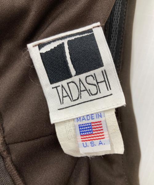 TADASHI SHOJI（タダシ ショージ）TADASHI SHOJI (タダシ ショージ) ドレープノースリーブドレス ブラウン サイズ:表記なしの古着・服飾アイテム