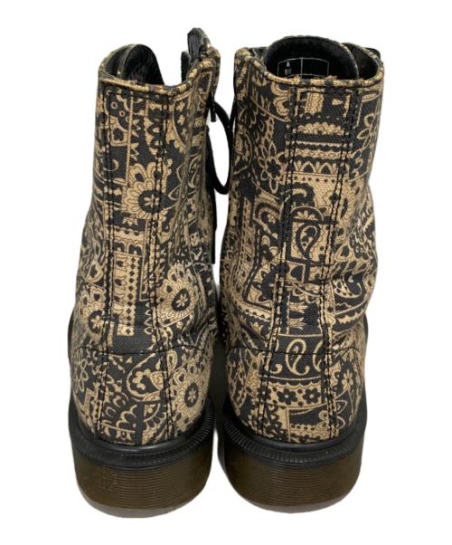 Dr.Martens（ドクターマーチン）Dr.Martens (ドクターマーチン) Y's (ワイズ) ペイズリー9ホールブーツ ベージュ サイズ:UK4の古着・服飾アイテム