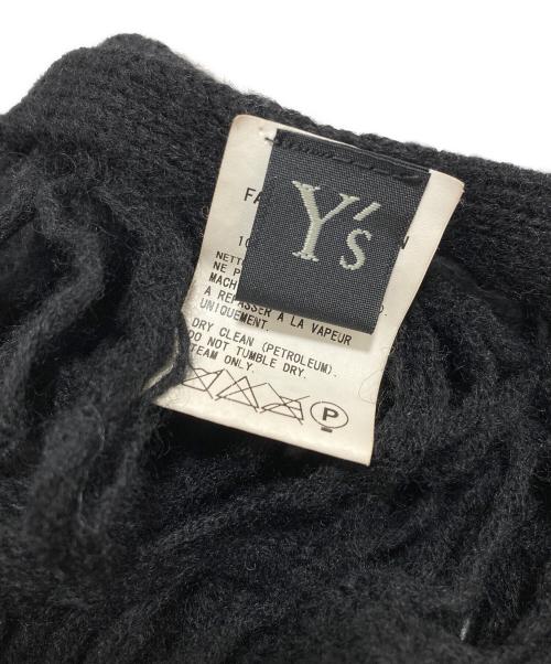 Y's（ワイズ）Y's (ワイズ) ストール ブラックの古着・服飾アイテム