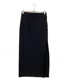 Y's（ワイズ）の古着「サイドジップロングスカート」｜ブラック